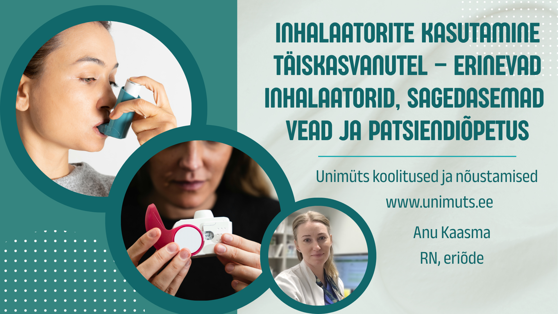 inhalaatorite kasutamine täiskasvanutel